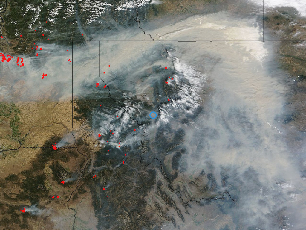 Washington Smoke Information: Satellite Imagery Of Smoke From Fires for Smoke Map Washington State