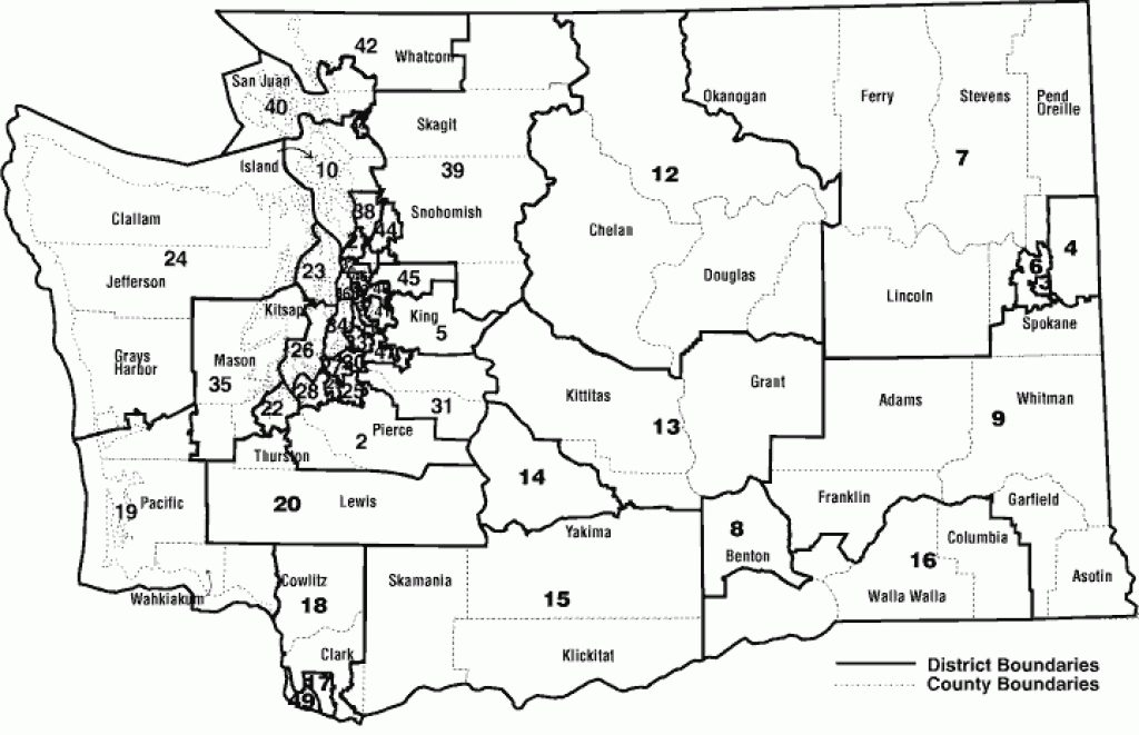 Washington State Democrats - Legislative District Maps intended for Washington State Legislative Map