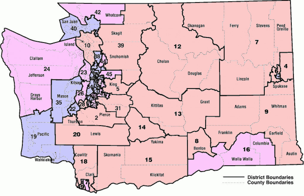 Washington State Democroats - Legislative District Maps - House Of in Washington State Legislative Map