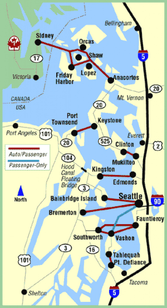 Washington State Ferry Map Luxury Puget Sound Ferry Map - Collection regarding Washington State Ferries Map