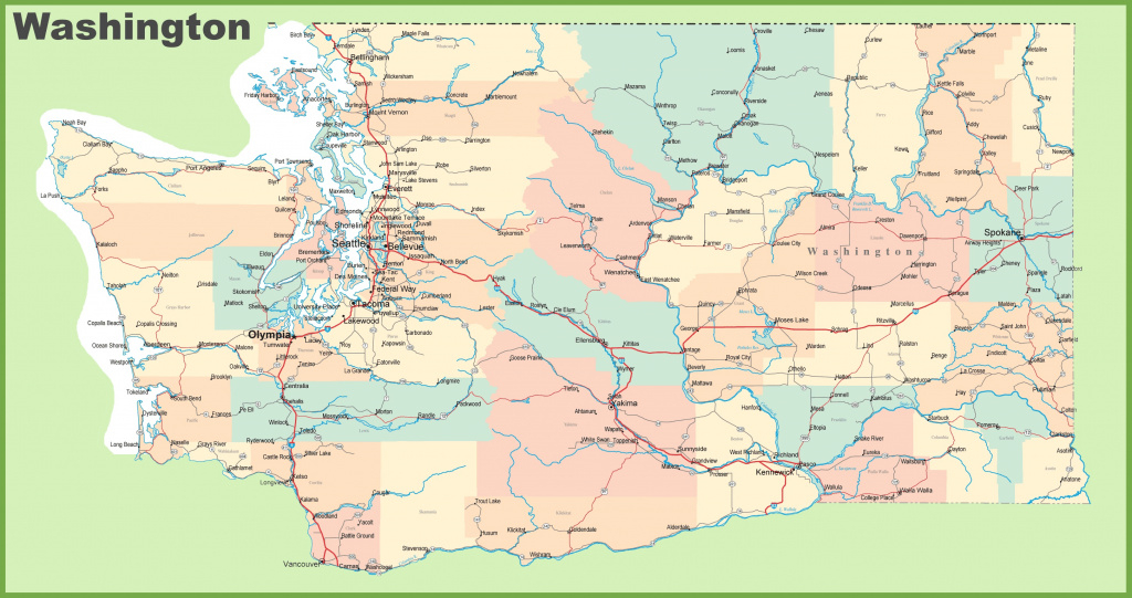 Washington State Maps | Usa | Maps Of Washington (Wa) throughout Map Of Washington State Cities And Towns