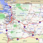 Washington State Road Map Pertaining To Detailed Road Map Of Washington State