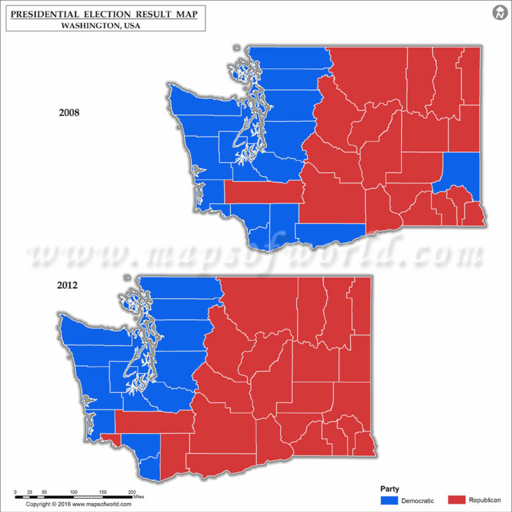 Washington State Vote Map – Bnhspine pertaining to Washington State Presidential Election Map