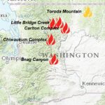 Washington Wildfires | Knkx With Regard To Map Of The Washington State Fires