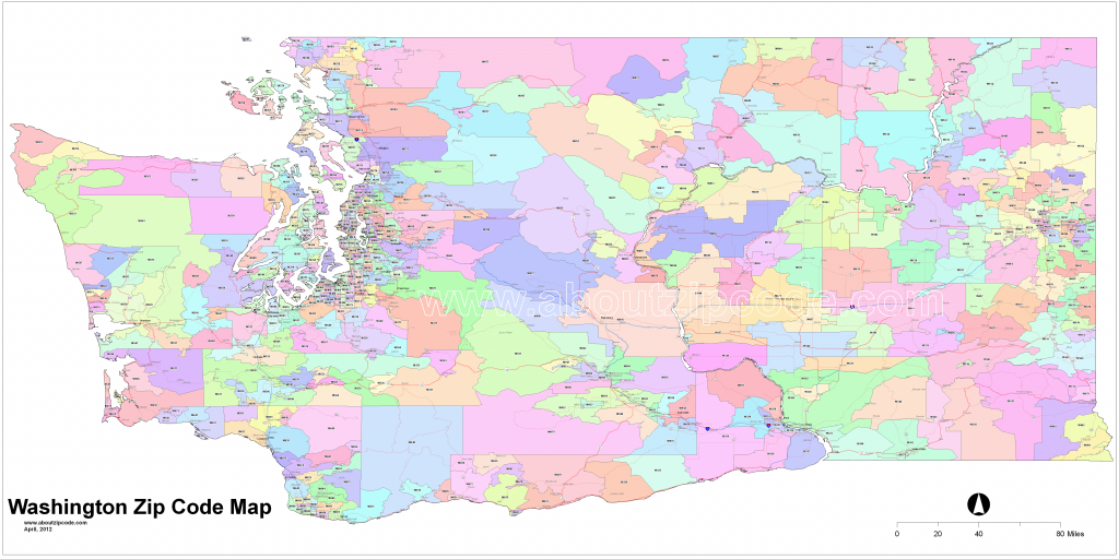 Washington Zip Code Maps - Free Washington Zip Code Maps with regard to Washington State Zip Code Map