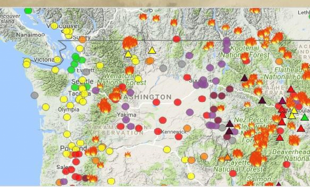 Washington&amp;#039;s Air Quality Map Crashed This Morning Because Of High in Fires In Washington State 2017 Map