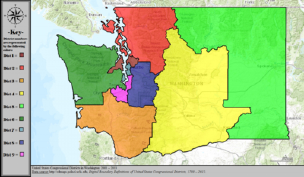Washington&amp;#039;s Congressional Districts - Wikipedia for Washington State House Of Representatives District Map
