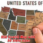 Wds Oversized Usa Scratch Off Map   50 States Travel Tracker   Bold Pertaining To States Traveled Map