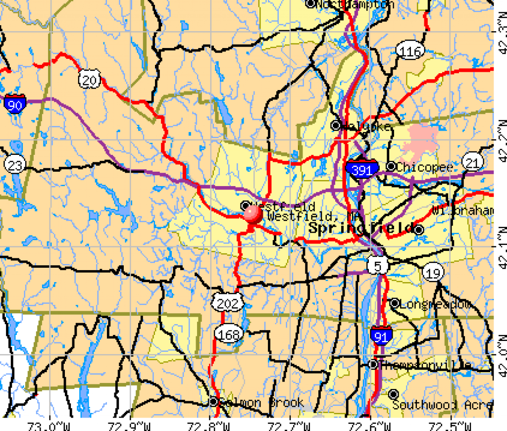 Westfield, Massachusetts (Ma 01085, 01086) Profile: Population, Maps regarding Westfield State Map