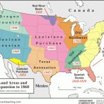 Westward Expansion Map Of The U.s.a. | Map Land Areas And Expansion In Blank Map Of United States In 1860