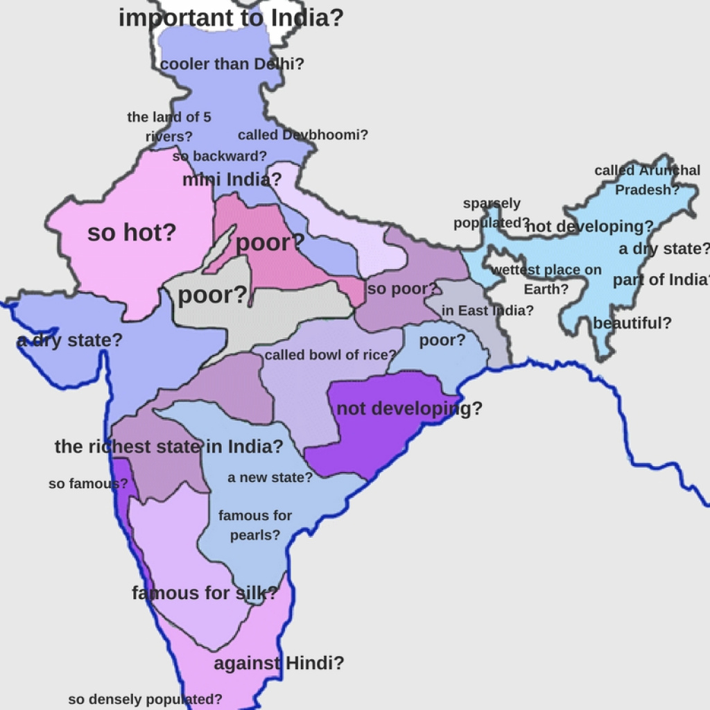 What Indians Are Googling About Each Indian State Might Surprise You! throughout Google Map Of India With States
