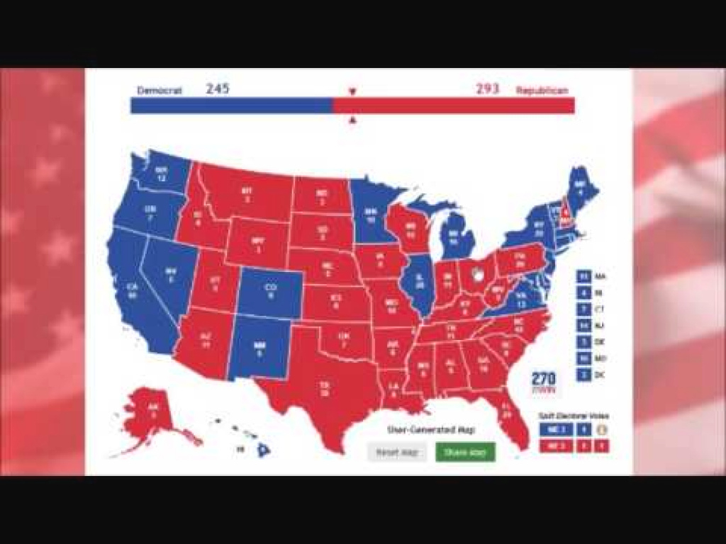 What States Trump Needs To Win - Interactive Electoral College Map in Map Of States Trump Won