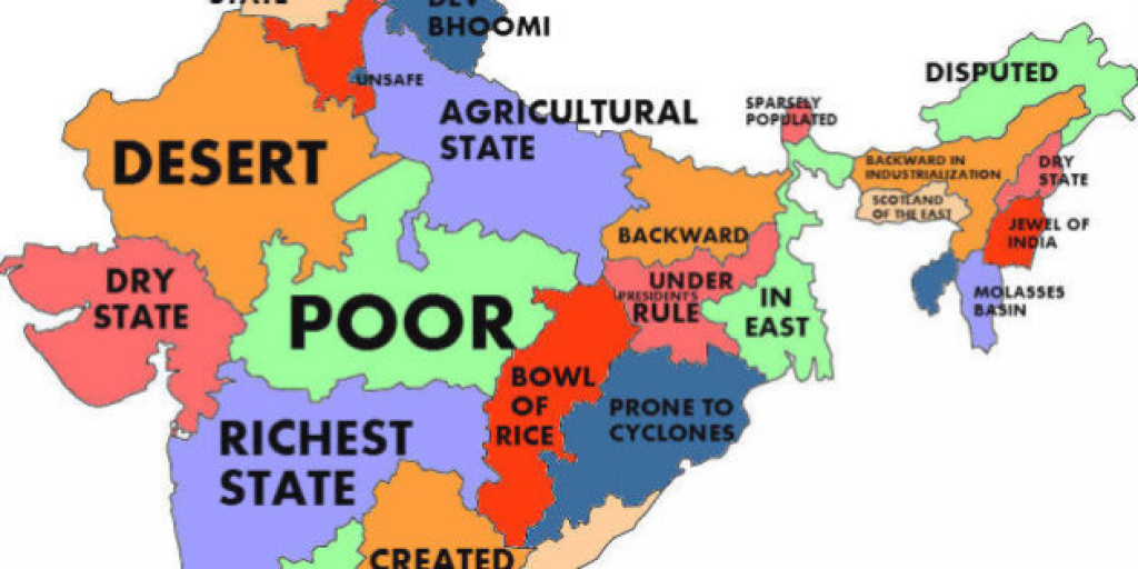 What The World Thinks Of Indian States, According To Google inside Google Map Of India With States