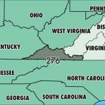 Where Is Area Code 276 / Map Of Area Code 276 / Martinsville, Va For Map Of Virginia And Surrounding States