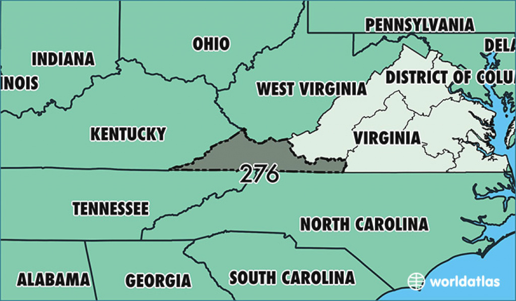 Where Is Area Code 276 / Map Of Area Code 276 / Martinsville, Va for Map Of Virginia And Surrounding States