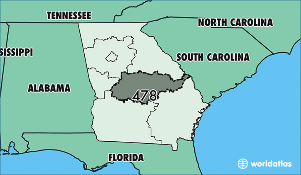Where Is Area Code 478 / Map Of Area Code 478 / Macon, Ga Area Code for Map Of Georgia And Surrounding States