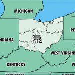 Where Is Area Code 614 / Map Of Area Code 614 / Columbus, Oh Area Code Within Map Of Ohio And Surrounding States