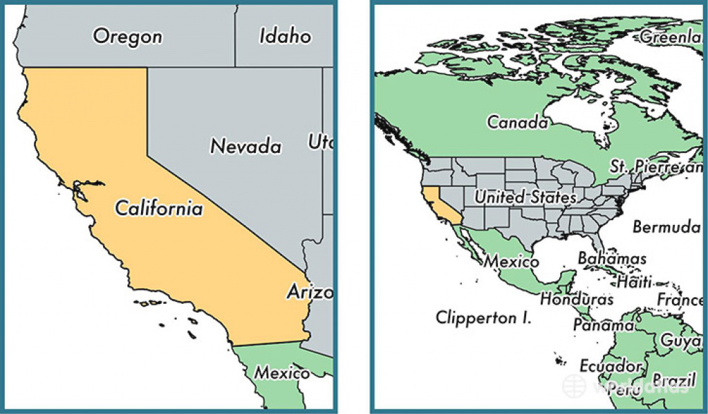 Where Is California State? / Where Is California Located In The throughout California Map With States