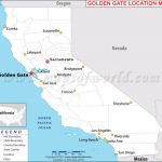 Where Is Golden Gate Located In California, Usa Pertaining To Golden State Map Location