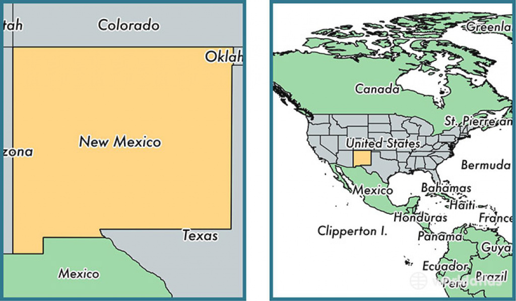 Where Is New Mexico State? / Where Is New Mexico Located In The inside New Mexico State Map Images