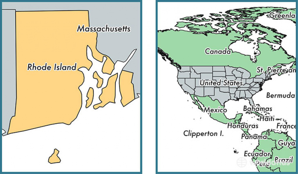 Where Is Rhode Island State? / Where Is Rhode Island Located In The regarding Map Of Rhode Island And Surrounding States