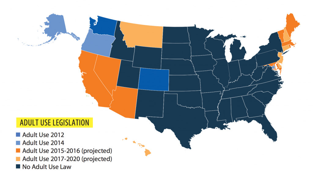 Where Marijuana Is Legal: Report Predicts 18 States2020 | Time regarding Legal Marijuana States Map 2017