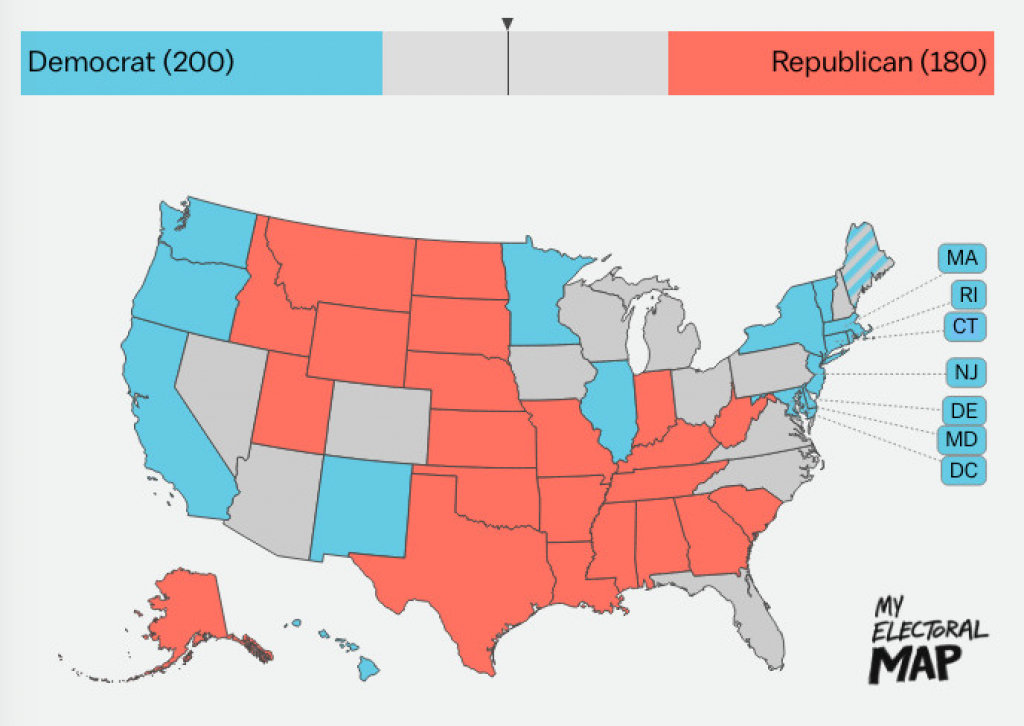 Why The Electoral College Is The Absolute Worst, Explained - Vox for Map Of States And Electoral Votes