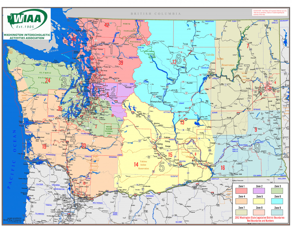 Wiaa | Washington Interscholastic Activities Association pertaining to Washington State Legislative Map