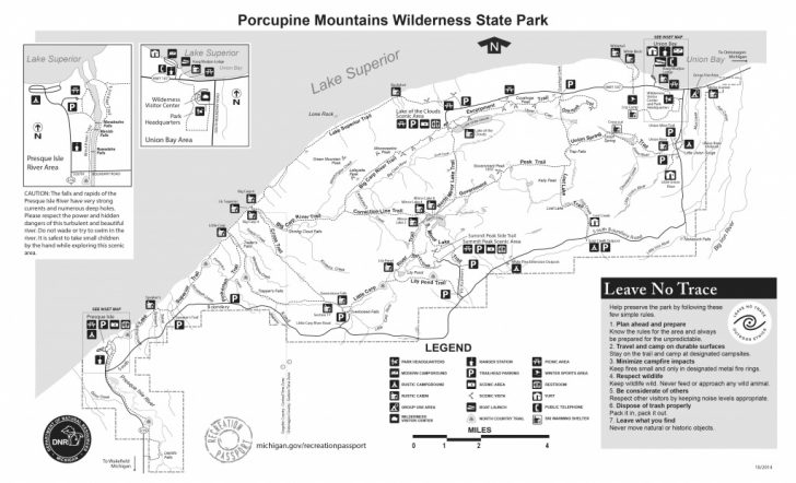 Map Of Porcupine Mountains State Park