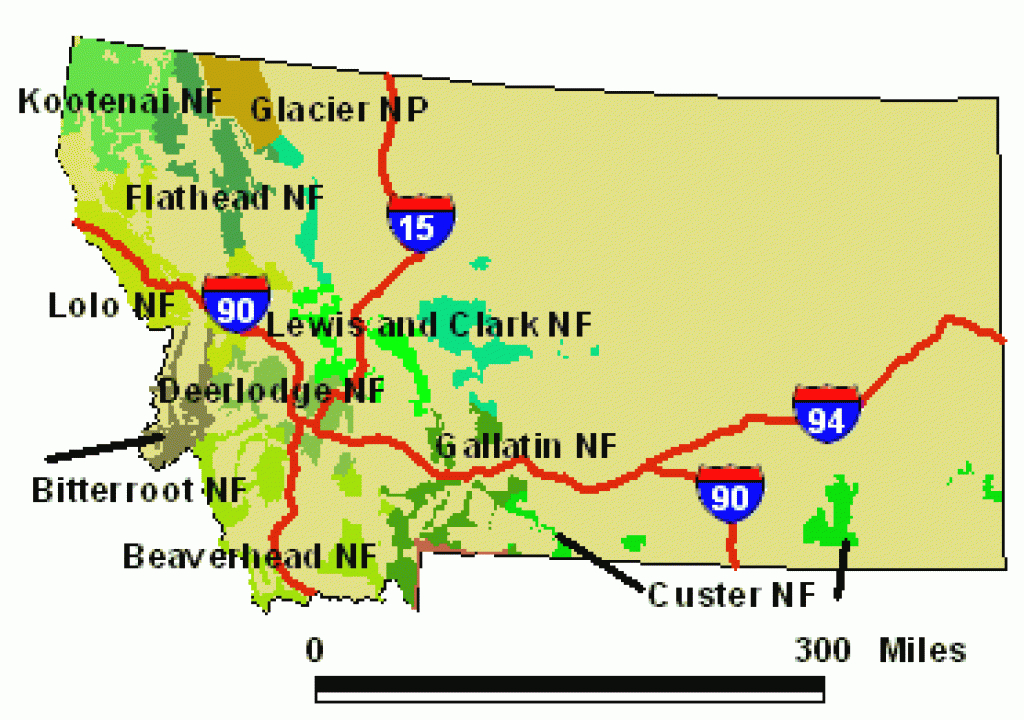Wildernet - Montana with Montana State Parks Map