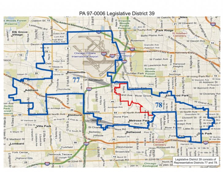 Illinois State Representative District Map
