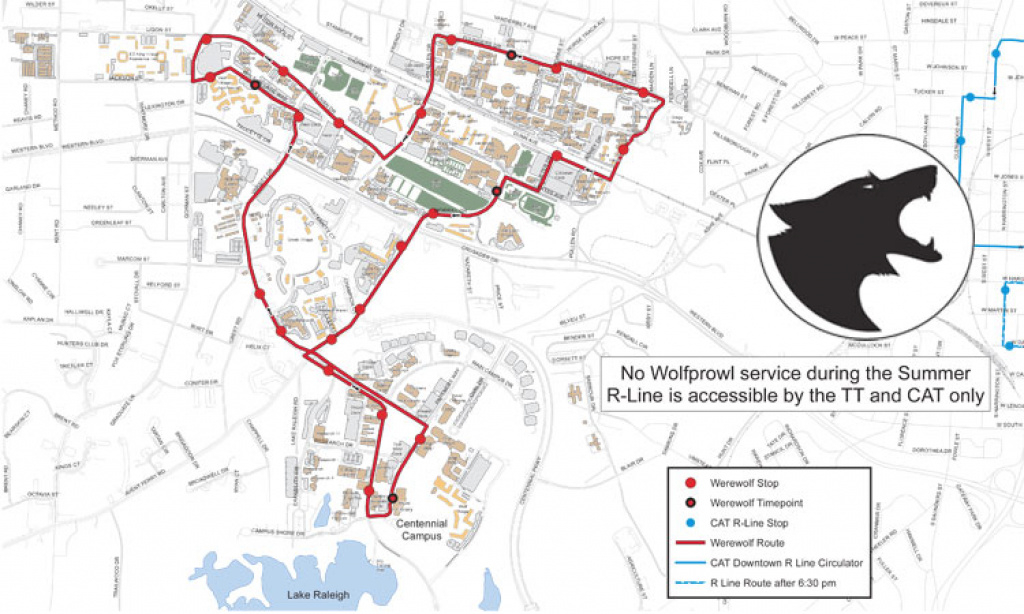 Wolfline Maps :: Ncsu Transportation regarding Dixie State University Campus Map