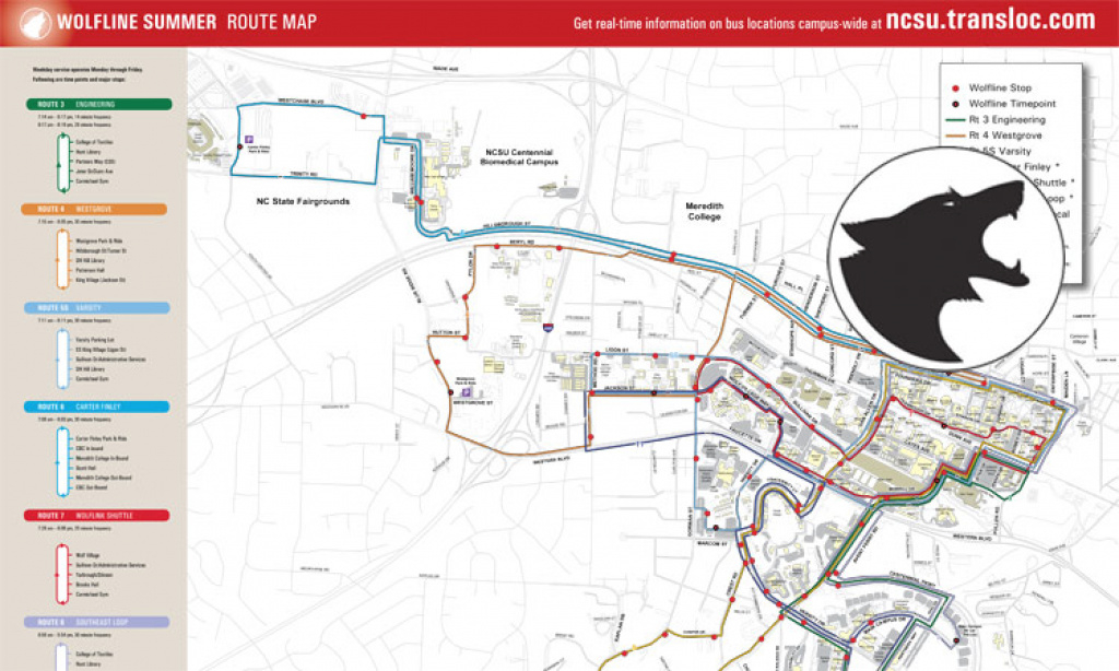 Wolfline Maps :: Ncsu Transportation within Dixie State Campus Map