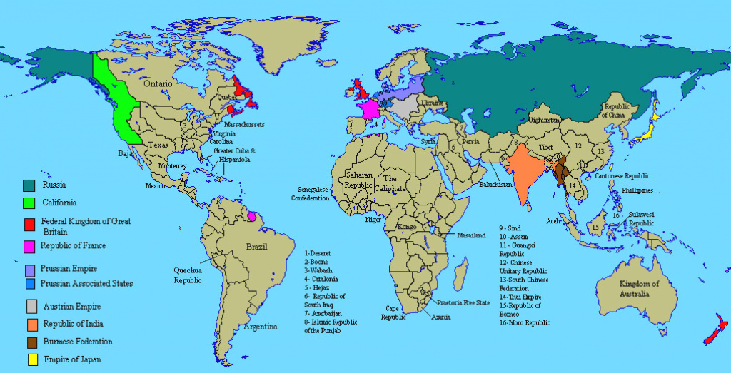 World Of Disunited Statesquantumbranching On Deviantart inside Disunited States Of America Map