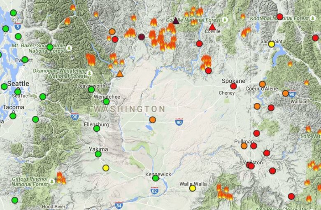 Worried About Wildfire Smoke? Here&amp;#039;s How To Track Air Quality In in Smoke Map Washington State