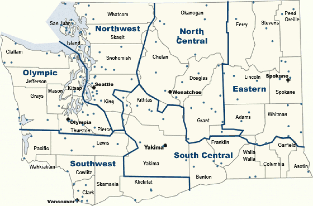 Wsdot - Aviation - All Washington State Airports in Washington State Airports Map