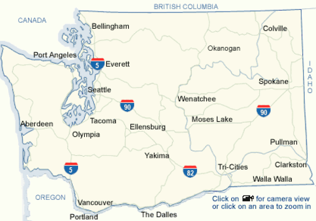 Wsdot - Walla Walla Airport Southwest - Washington State Traffic Cameras throughout Washington State Airports Map