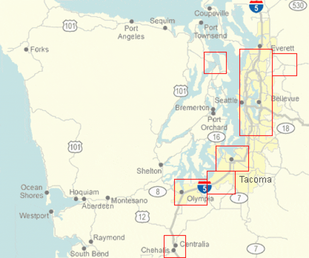 Wsdot - Washington State Puget Sound And Olympic Peninsula Cameras regarding Washington State Milepost Map