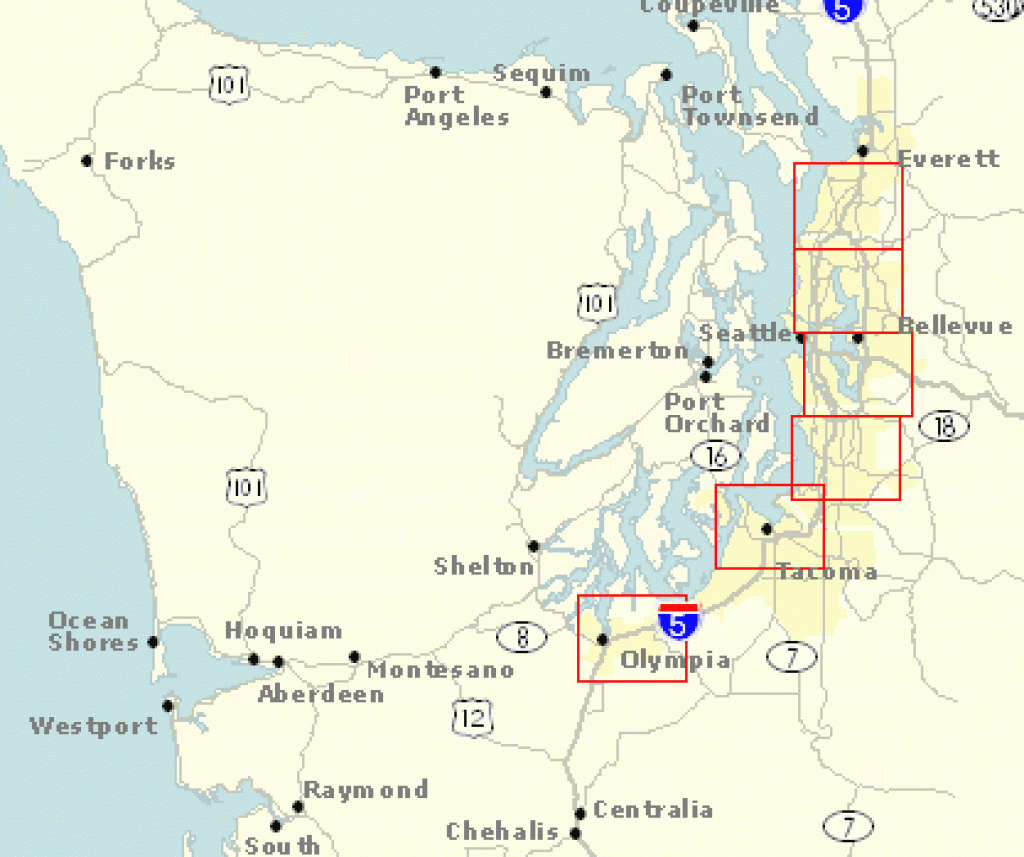 Wsdot - Western Washington Travel Alerts with Washington State Milepost Map