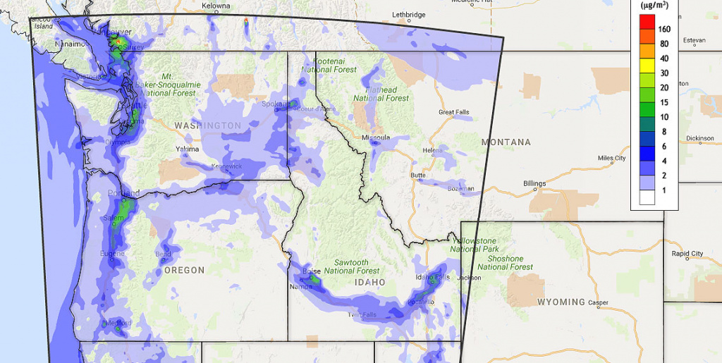Wsu Lab Provides Critical Air Quality Forecasting Tool | Wsu Insider regarding Washington State Air Quality Map
