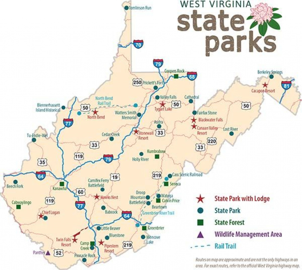 Wv State Map With Park Locations | Rv | Pinterest | State Parks pertaining to West Virginia State Parks Map