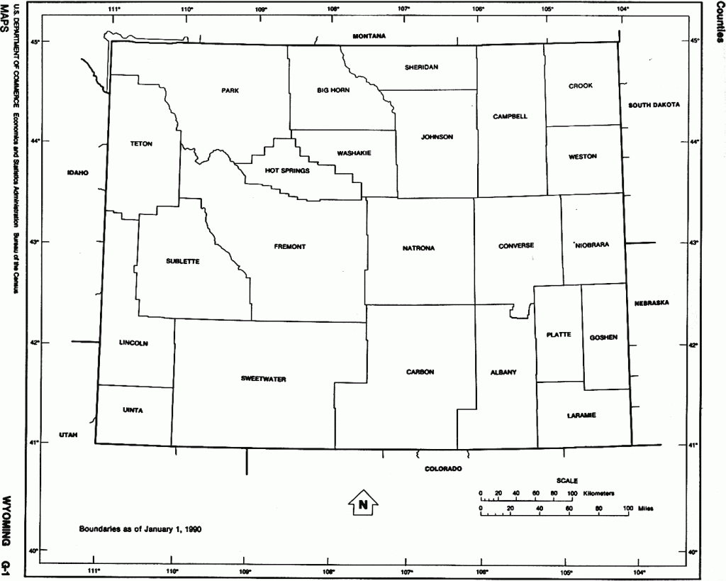 Wyoming Maps - Perry-Castañeda Map Collection - Ut Library Online with regard to Free Wyoming State Map