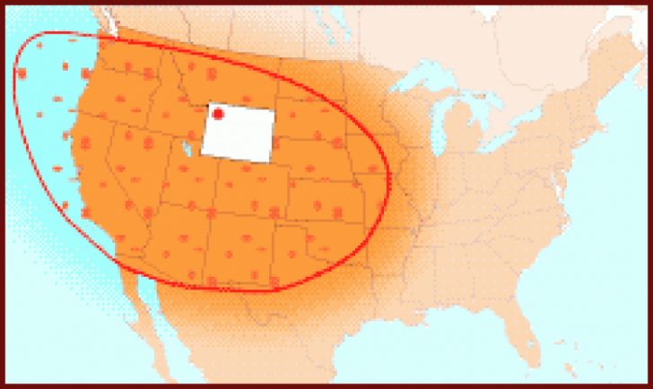 If Yellowstone Erupts Which States Would Be Affected Map