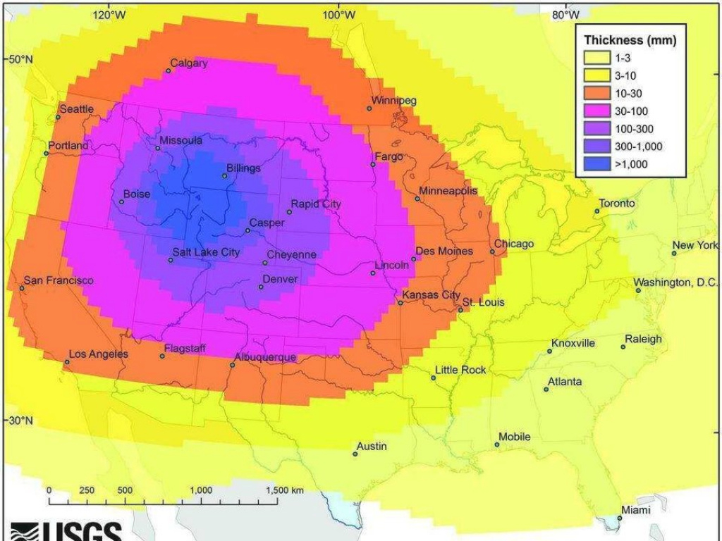 Yellowstone Volcano Supereruption Dangers - Business Insider pertaining to If Yellowstone Erupts Which States Would Be Affected Map
