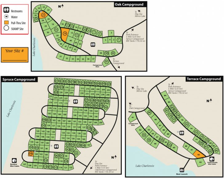 Young State Parkmaps & Area Guide - Shoreline Visitors Guide Regarding ...