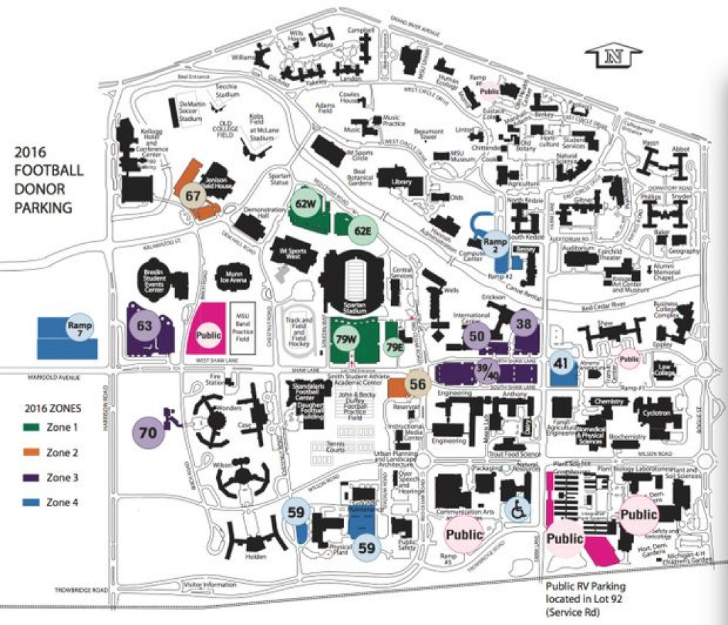 Your A To Z Guide To Tailgating The Msu Vs. Wisconsin Football Game within Michigan State Football Parking Lot Map